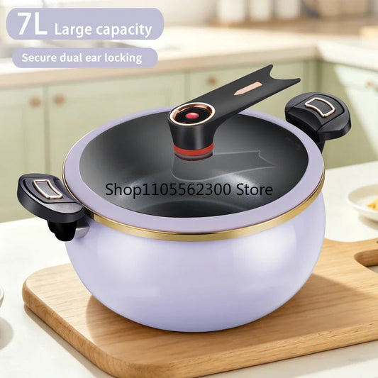 7L Large Capacity, 26cm, Suitable for Home Use, Multi-Functional Non-Stick Pot for Stewing and Cooking Soup - Ode