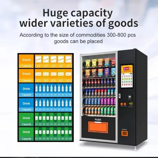 Commercial Food and Drink Vending Machine with Wide Product Selection and Durable Cabinet Innovative Customized - Ode