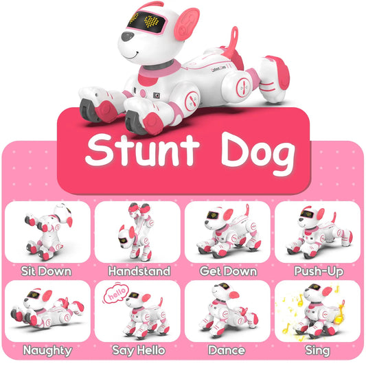 Intelligent Robot Dog Remote Control Electronic Sing Dance Follow Smart Interactive Stunt Music Toy Programmable Puppy Kid Gift - Ode