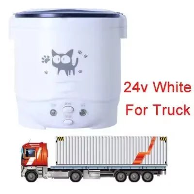 12V 24V Mini Rice Cooker Car Truck Soup Porridge Cooking Machine Food Steamer Heating Lunch Box Meal Heater Warmer 1L / 2L - Ode
