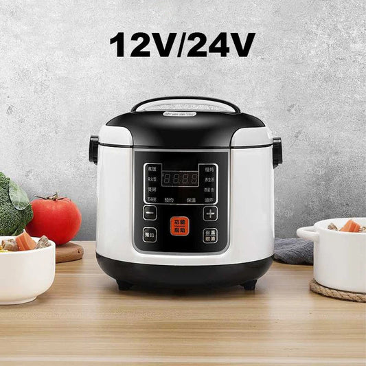 12V 24V Mini Rice Cooker Car Truck Soup Porridge Cooking Machine Food Steamer Heating Lunch Box Meal Heater Warmer 1L / 2L - Ode