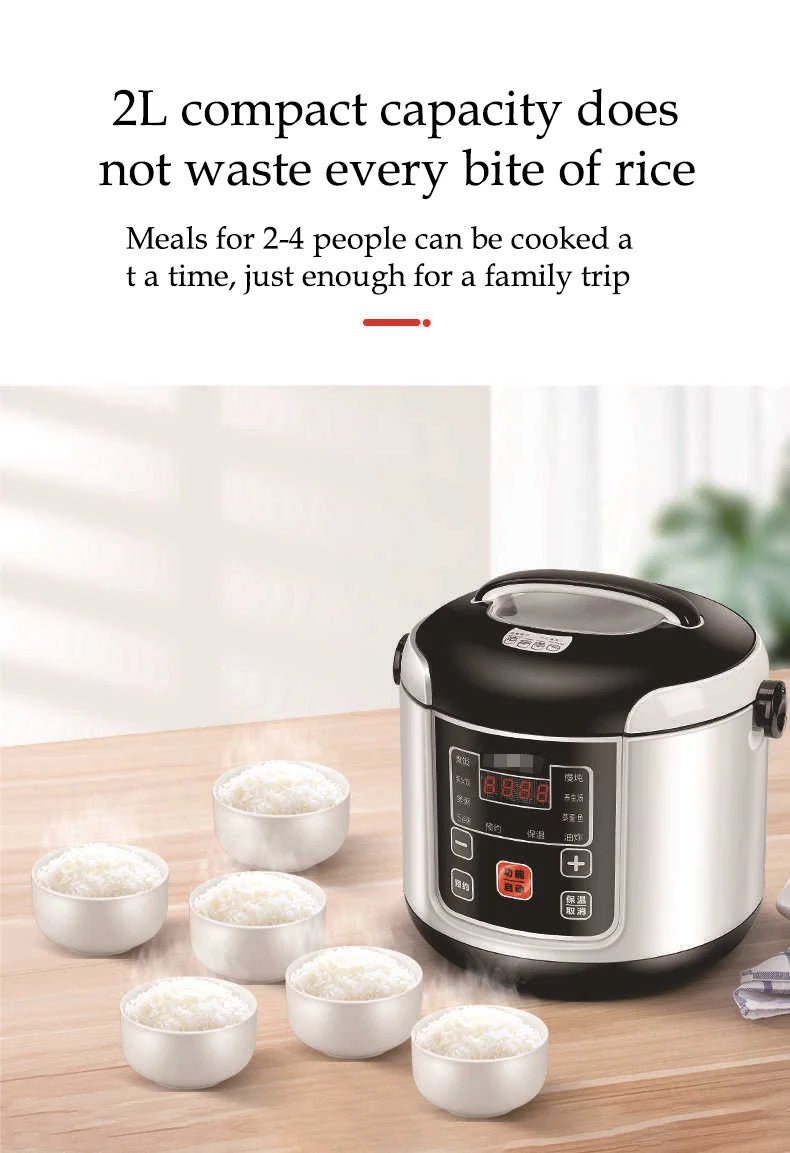 12V 24V Mini Rice Cooker Car Truck Soup Porridge Cooking Machine Food Steamer Heating Lunch Box Meal Heater Warmer 1L / 2L - Ode