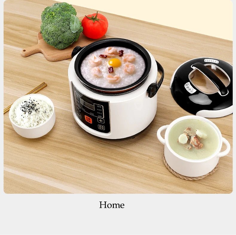 12V 24V Mini Rice Cooker Car Truck Soup Porridge Cooking Machine Food Steamer Heating Lunch Box Meal Heater Warmer 1L / 2L - Ode