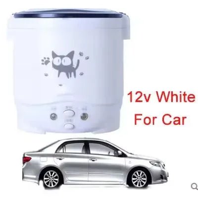 12V 24V Mini Rice Cooker Car Truck Soup Porridge Cooking Machine Food Steamer Heating Lunch Box Meal Heater Warmer 1L / 2L - Ode