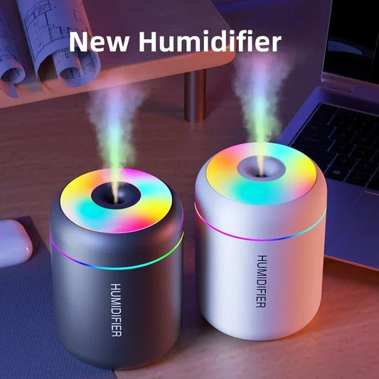 180ML Mini Air Humidifier USB Electric Aroma Diffuser Essential Oil Purifier Aromatherapy Mist Maker Lights For Car Home Bedroom - Ode