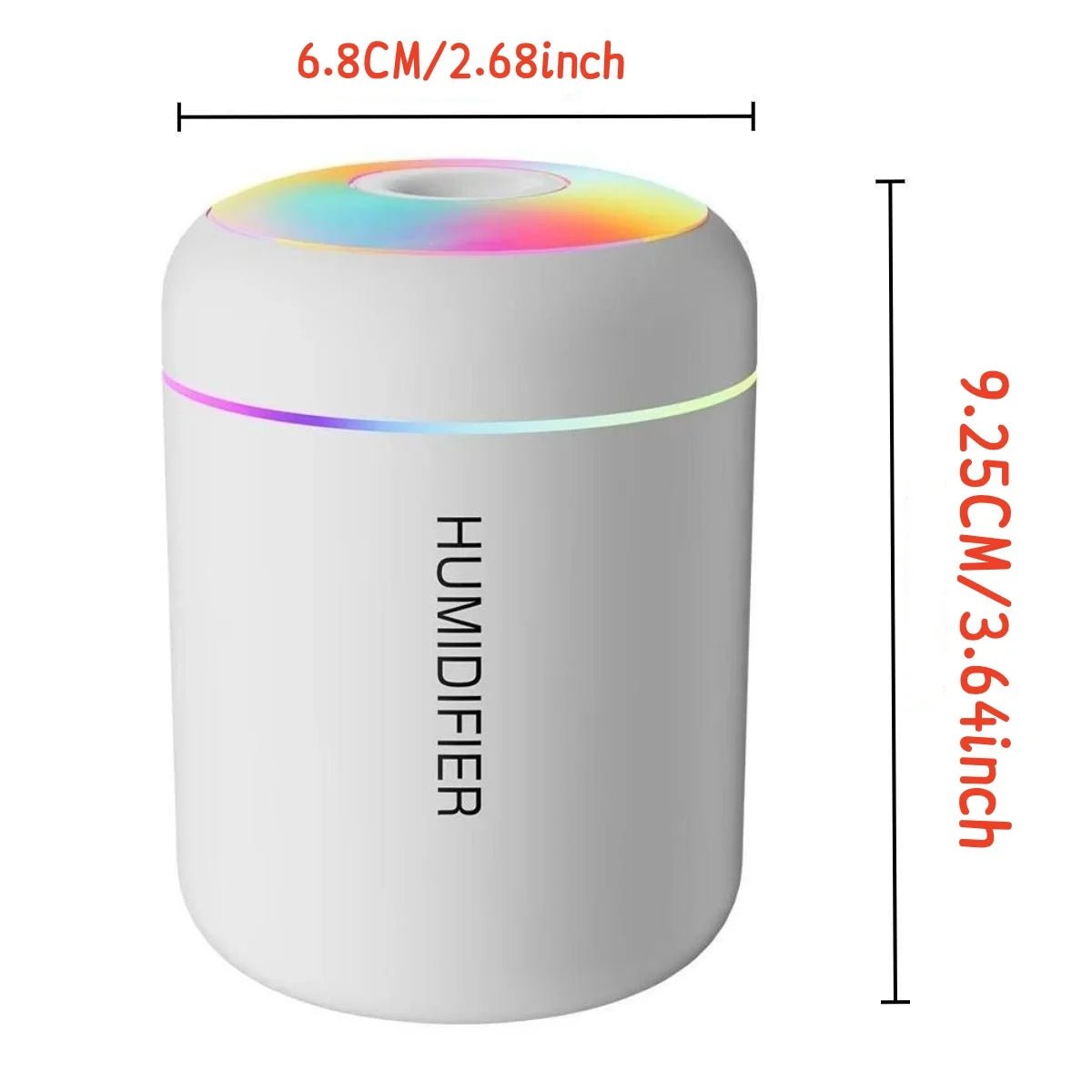 180ML Mini Air Humidifier USB Electric Aroma Diffuser Essential Oil Purifier Aromatherapy Mist Maker Lights For Car Home Bedroom - Ode