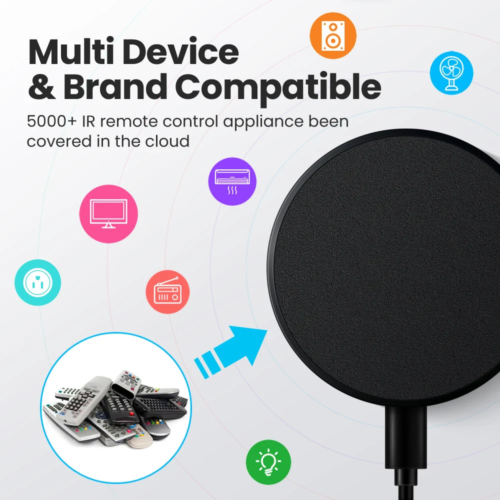 AVATTO Tuya WiFi IR Remote Control Smart Home Infrared Controller for Air Conditioner ALL TV LG TV Support Alexa Google Home