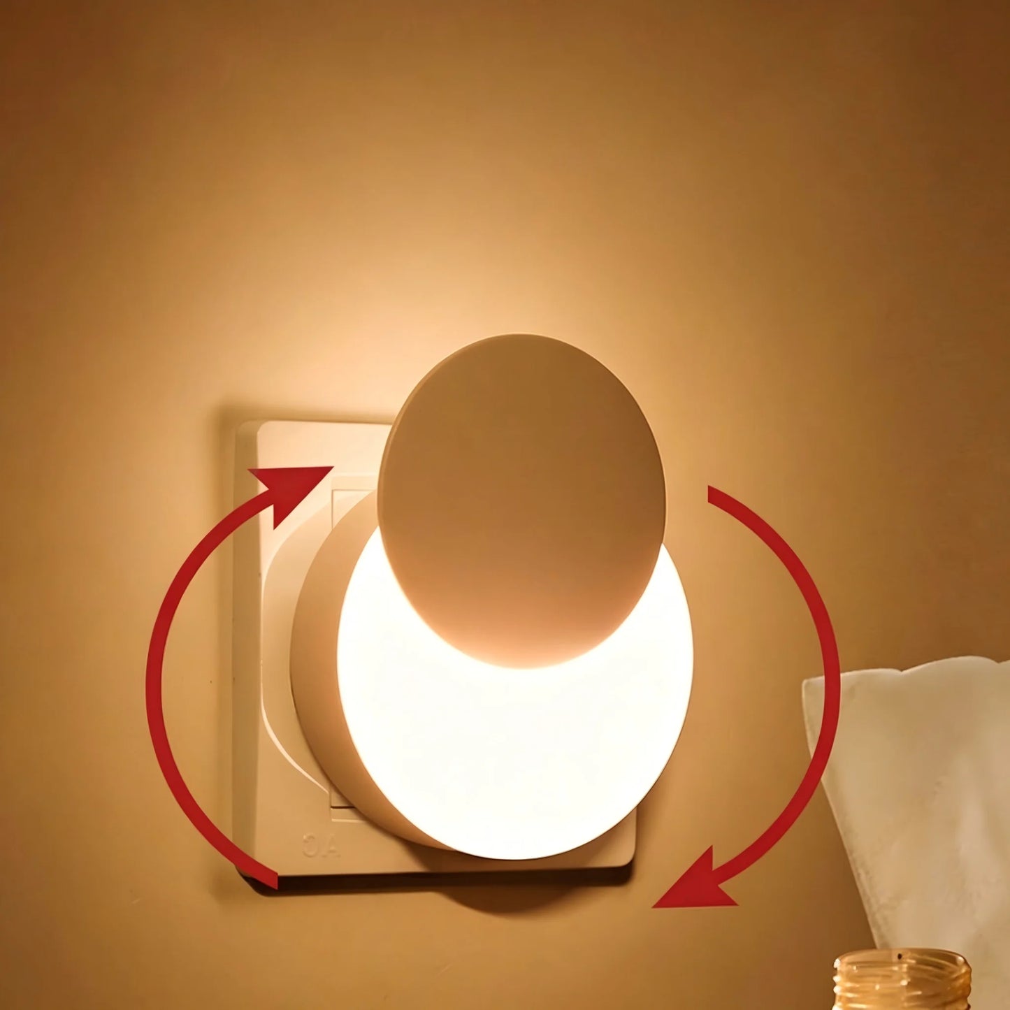 Night Light Motion Sensor With LED Light EU/US Plug Lamps Children'S Night Light Wireless Night Lamp For Bedside Table Bedroom