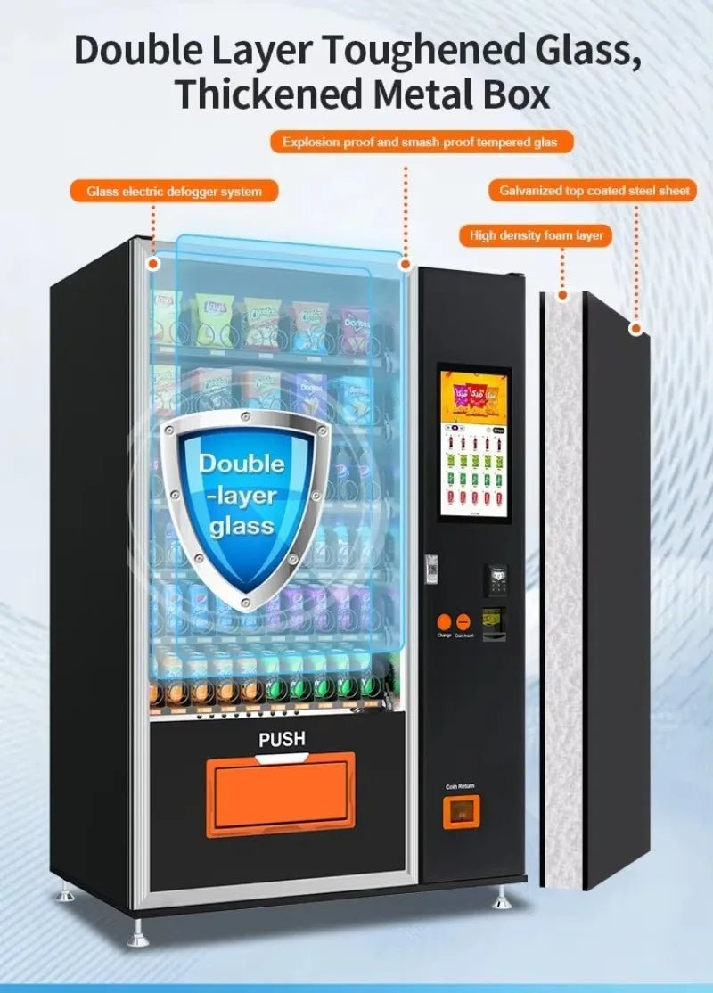Commercial Food and Drink Vending Machine with Wide Product Selection and Durable Cabinet Innovative Customized - Ode