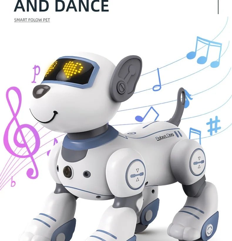 Intelligent Robot Dog Remote Control Electronic Sing Dance Follow Smart Interactive Stunt Music Toy Programmable Puppy Kid Gift - Ode
