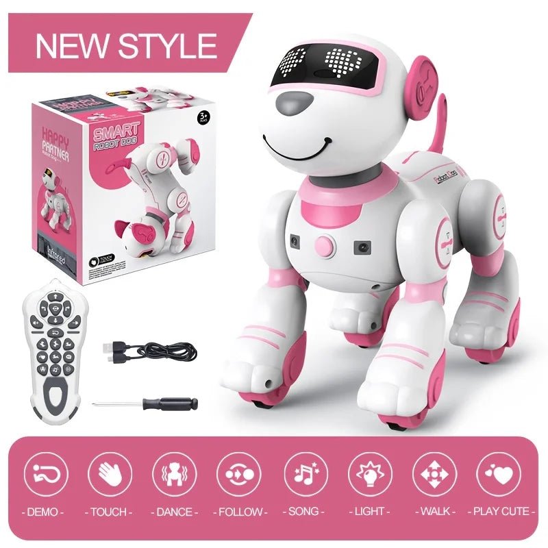 Intelligent Robot Dog Remote Control Electronic Sing Dance Follow Smart Interactive Stunt Music Toy Programmable Puppy Kid Gift - Ode