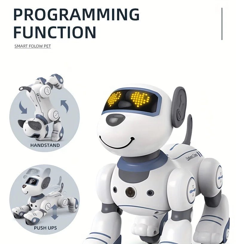 Intelligent Robot Dog Remote Control Electronic Sing Dance Follow Smart Interactive Stunt Music Toy Programmable Puppy Kid Gift - Ode