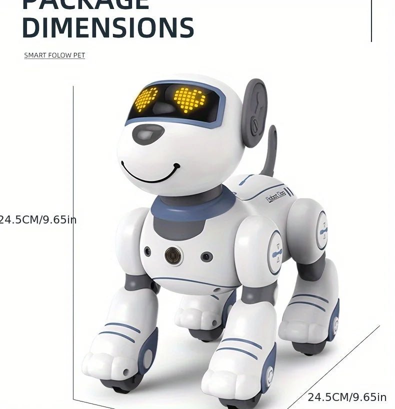 Intelligent Robot Dog Remote Control Electronic Sing Dance Follow Smart Interactive Stunt Music Toy Programmable Puppy Kid Gift - Ode