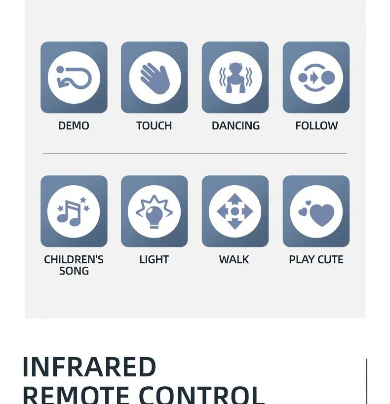 Intelligent Robot Dog Remote Control Electronic Sing Dance Follow Smart Interactive Stunt Music Toy Programmable Puppy Kid Gift - Ode