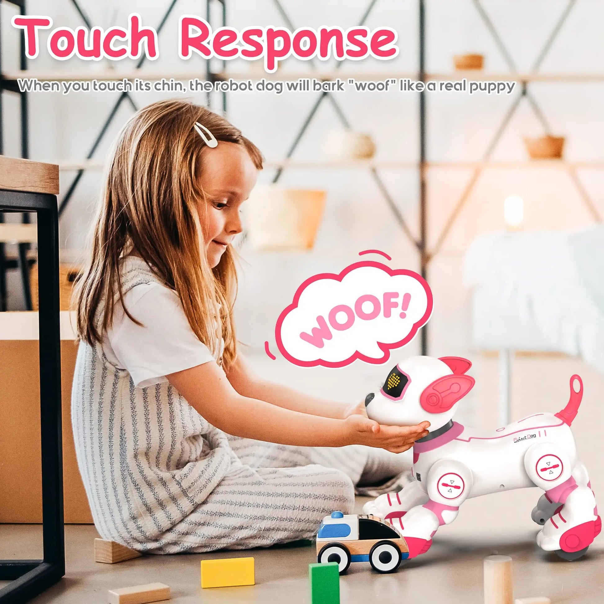Intelligent Robot Dog Remote Control Electronic Sing Dance Follow Smart Interactive Stunt Music Toy Programmable Puppy Kid Gift - Ode