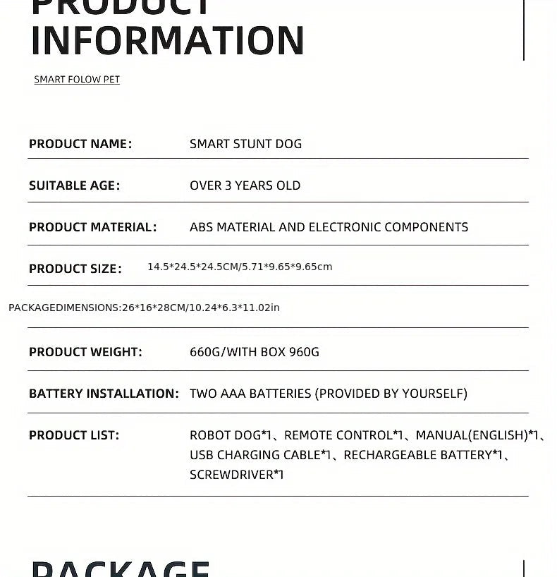 Intelligent Robot Dog Remote Control Electronic Sing Dance Follow Smart Interactive Stunt Music Toy Programmable Puppy Kid Gift - Ode