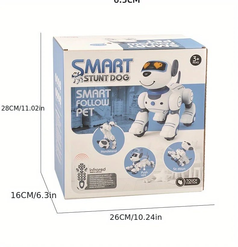 Intelligent Robot Dog Remote Control Electronic Sing Dance Follow Smart Interactive Stunt Music Toy Programmable Puppy Kid Gift - Ode