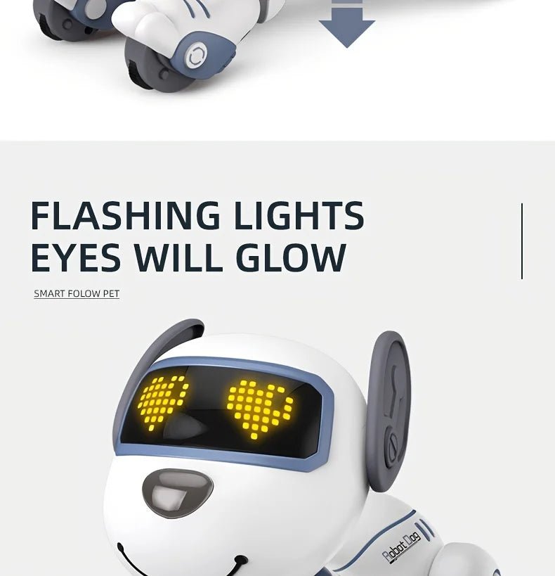 Intelligent Robot Dog Remote Control Electronic Sing Dance Follow Smart Interactive Stunt Music Toy Programmable Puppy Kid Gift - Ode