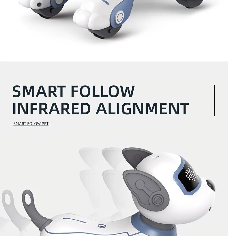 Intelligent Robot Dog Remote Control Electronic Sing Dance Follow Smart Interactive Stunt Music Toy Programmable Puppy Kid Gift - Ode
