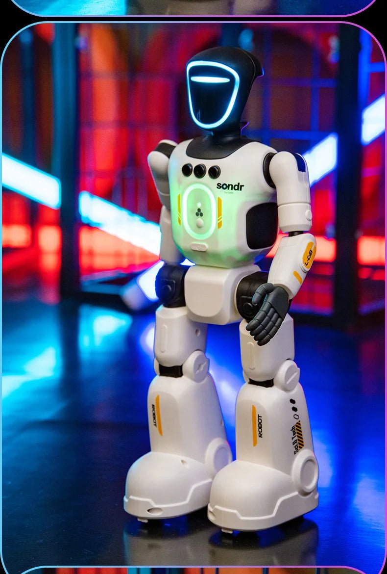 Remote Control Simulated Joint Intelligent Robot Recording Dance Programming Voice Children Smart Light Early Education Machine - Ode