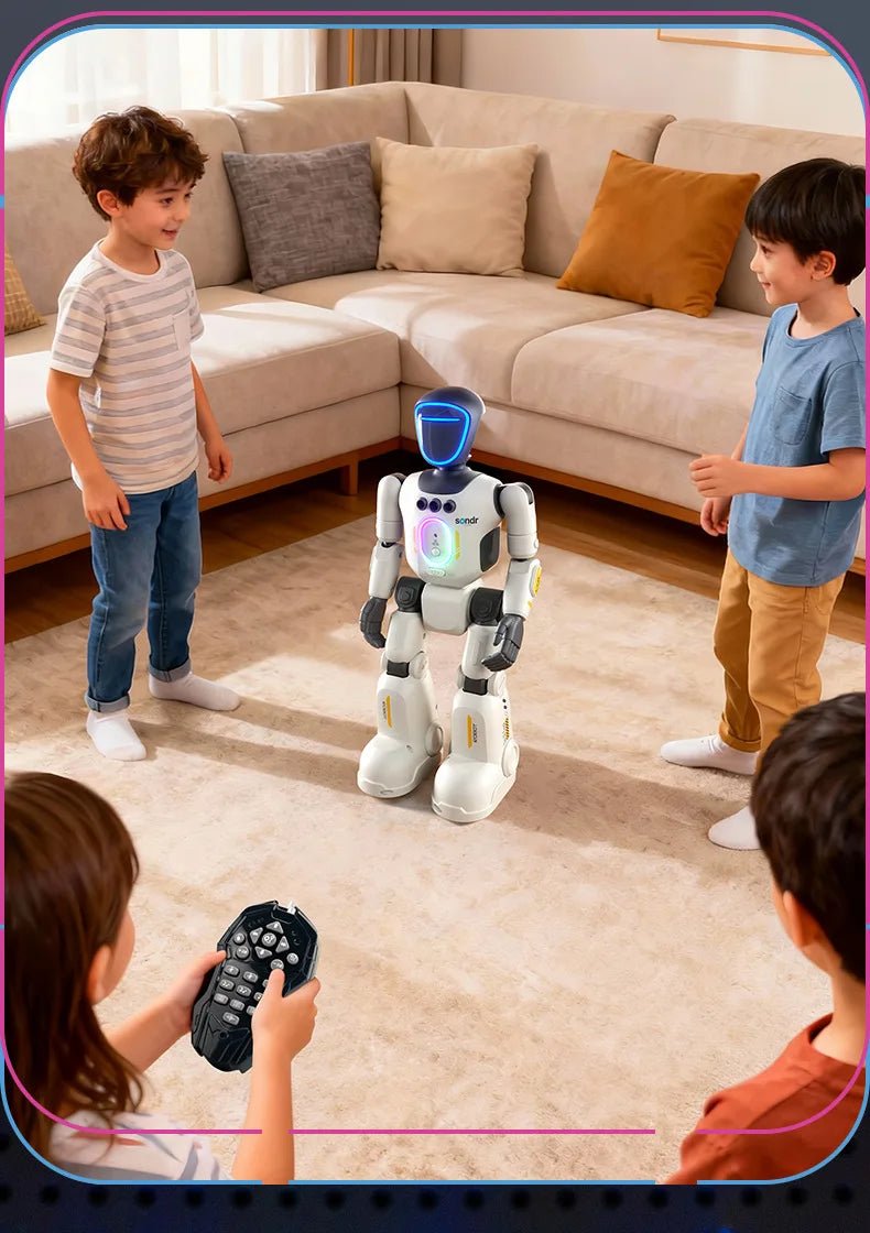 Remote Control Simulated Joint Intelligent Robot Recording Dance Programming Voice Children Smart Light Early Education Machine - Ode