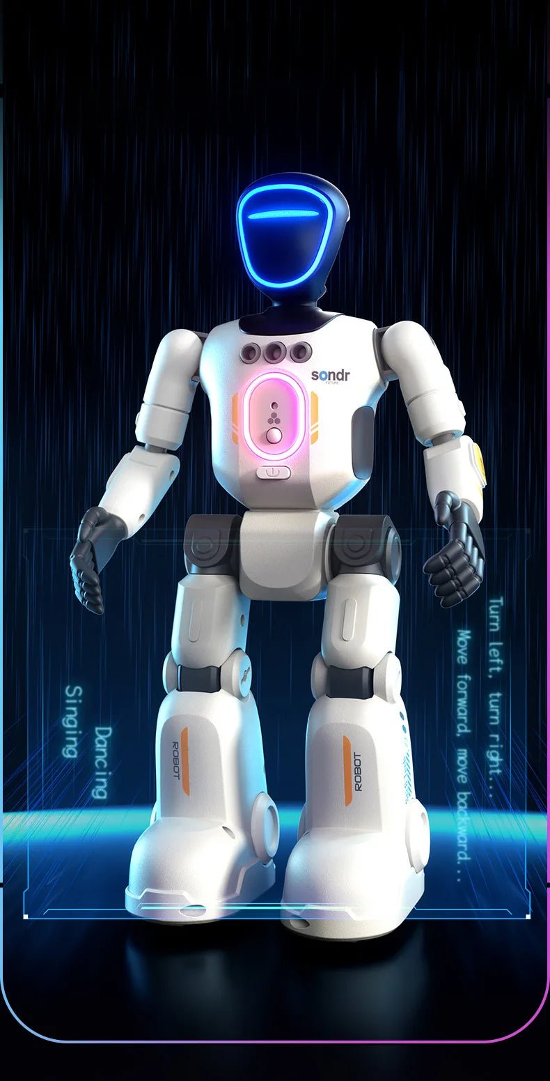Remote Control Simulated Joint Intelligent Robot Recording Dance Programming Voice Children Smart Light Early Education Machine - Ode