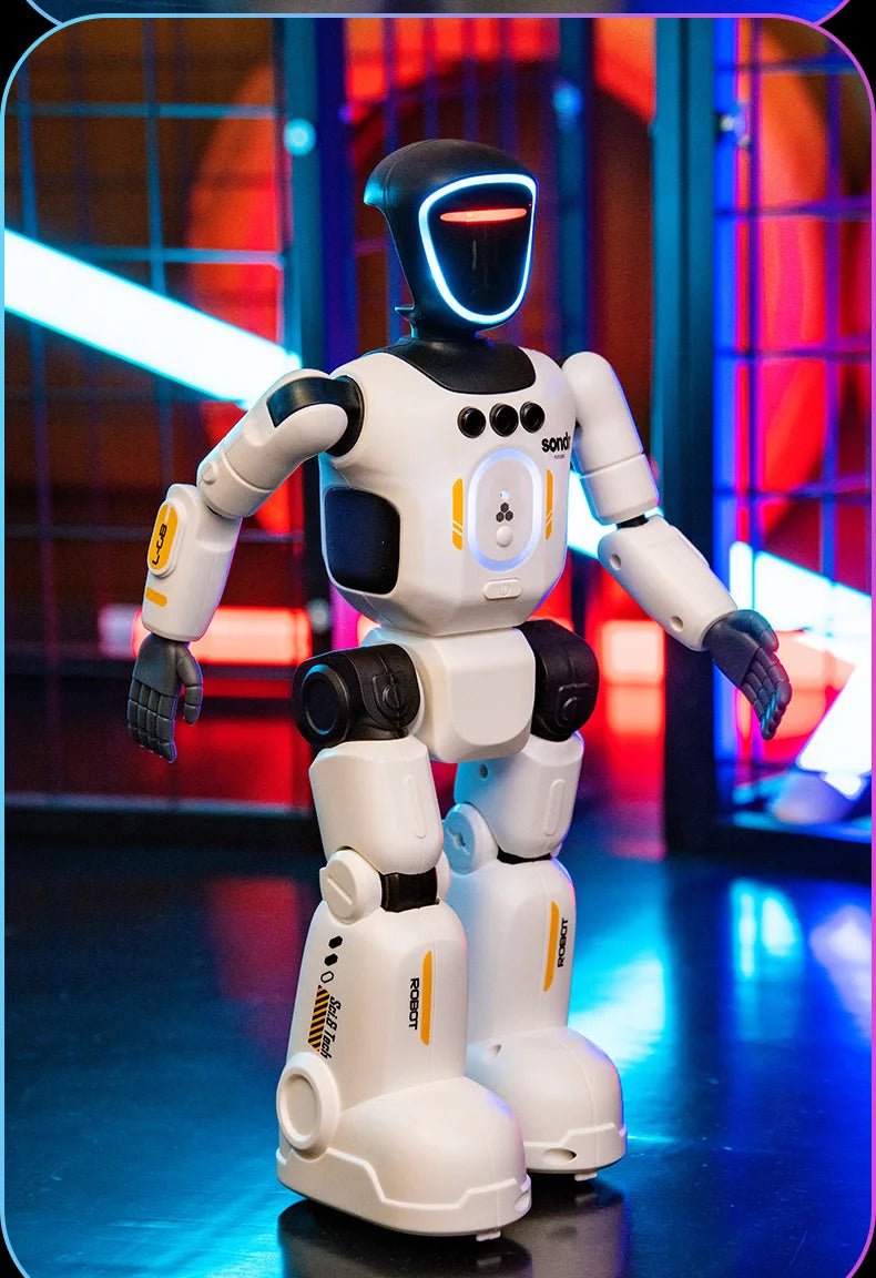 Remote Control Simulated Joint Intelligent Robot Recording Dance Programming Voice Children Smart Light Early Education Machine - Ode