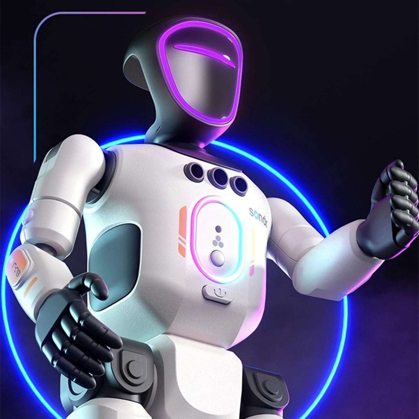 Remote Control Simulated Joint Intelligent Robot Recording Dance Programming Voice Children Smart Light Early Education Machine - Ode