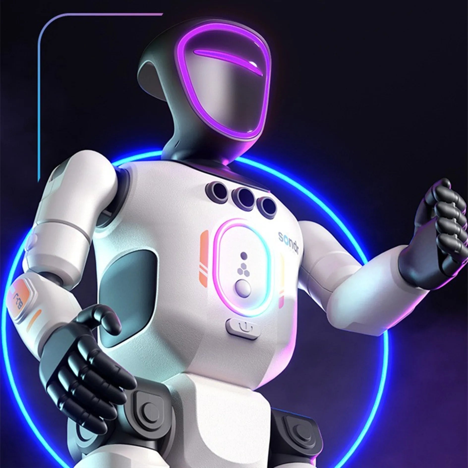 Remote Control Simulated Joint Intelligent Robot Recording Dance Programming Voice Children Smart Light Early Education Machine - Ode