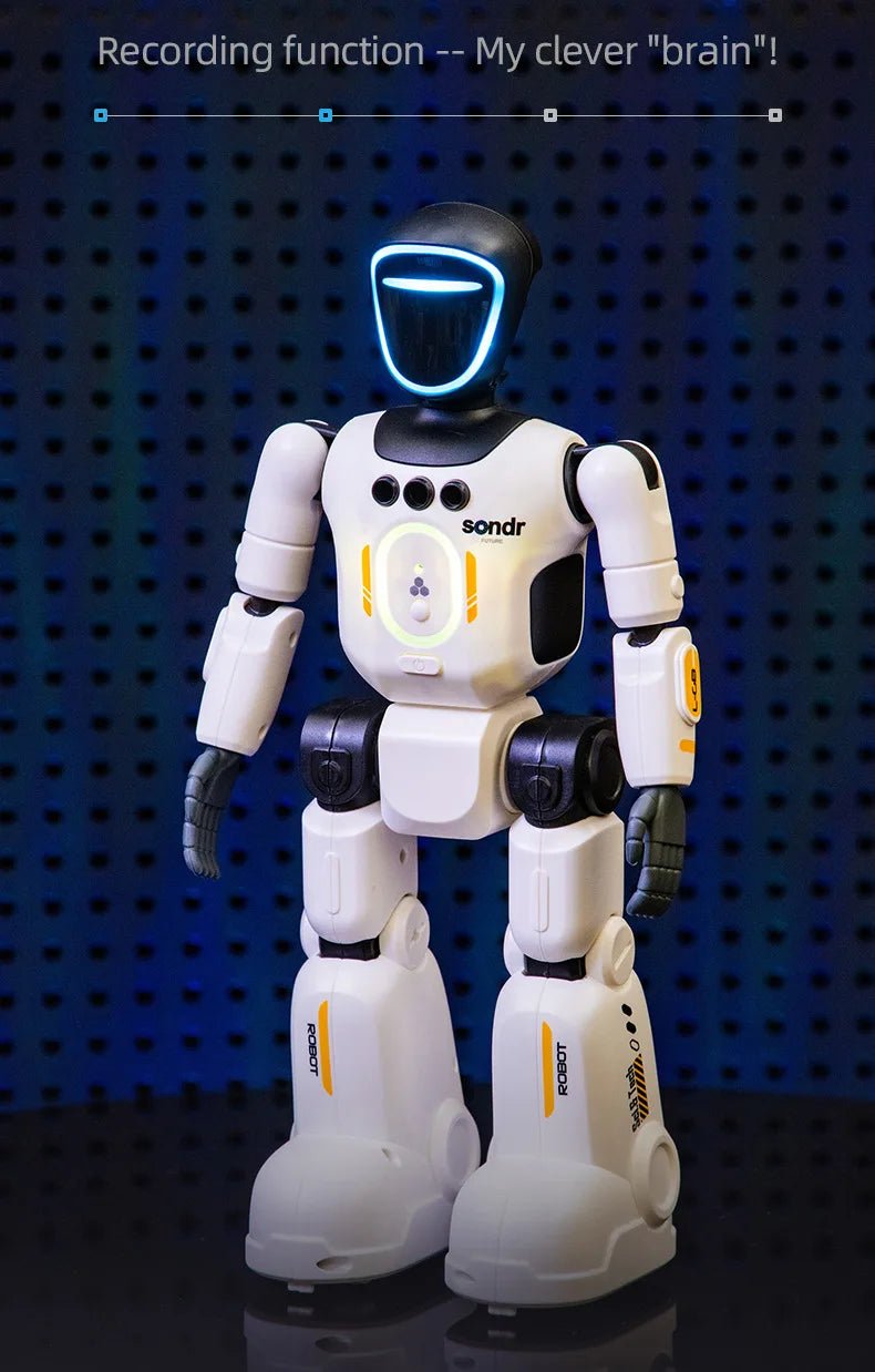 Remote Control Simulated Joint Intelligent Robot Recording Dance Programming Voice Children Smart Light Early Education Machine - Ode