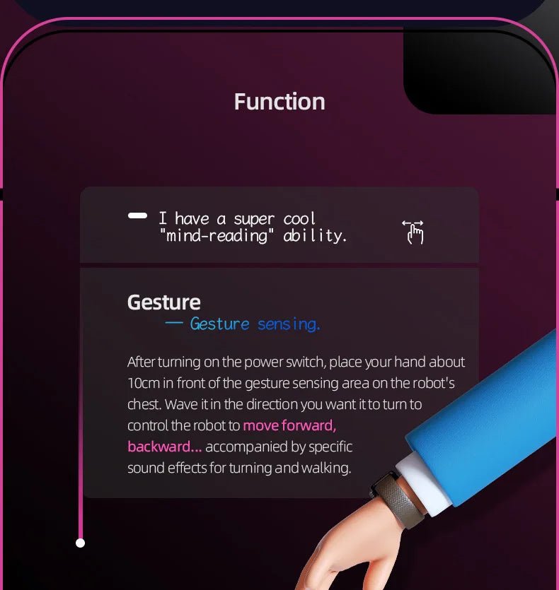 Remote Control Simulated Joint Intelligent Robot Recording Dance Programming Voice Children Smart Light Early Education Machine - Ode
