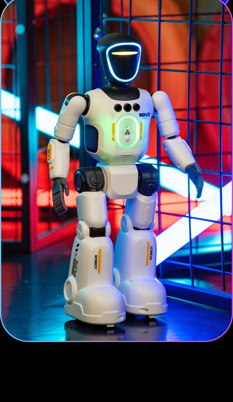 Remote Control Simulated Joint Intelligent Robot Recording Dance Programming Voice Children Smart Light Early Education Machine - Ode