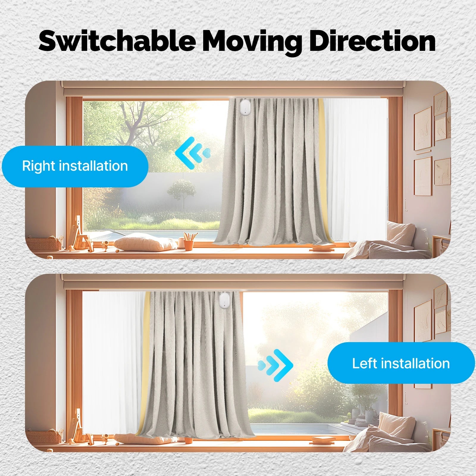 Tuya ZigBee Smart Electric Curtain Robot Timing Auto Opener Closer Light Sensor App Remote Control Support Alexa GoogleHome - Ode