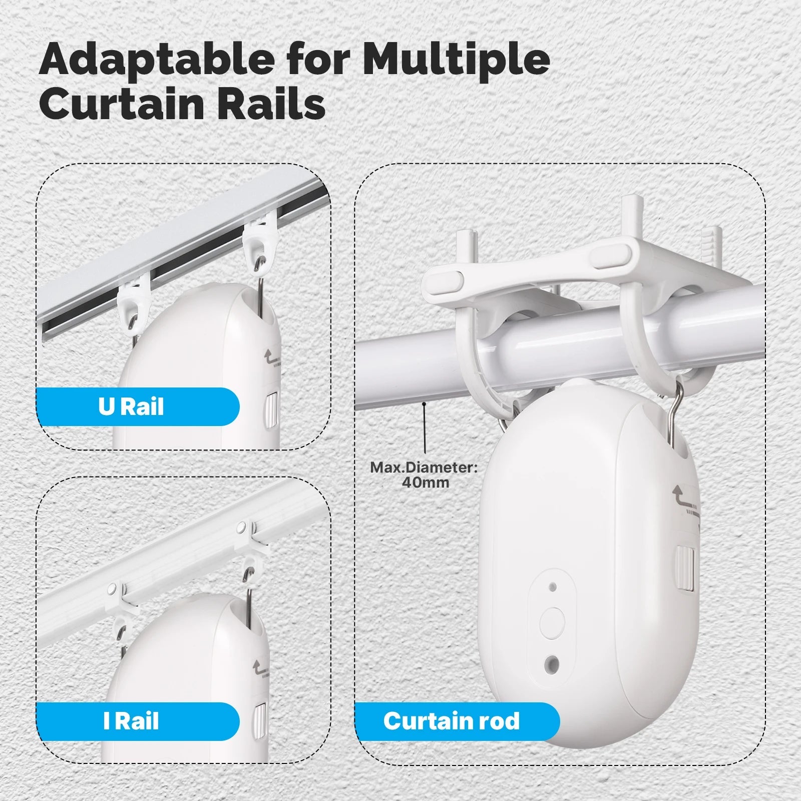 Tuya ZigBee Smart Electric Curtain Robot Timing Auto Opener Closer Light Sensor App Remote Control Support Alexa GoogleHome - Ode
